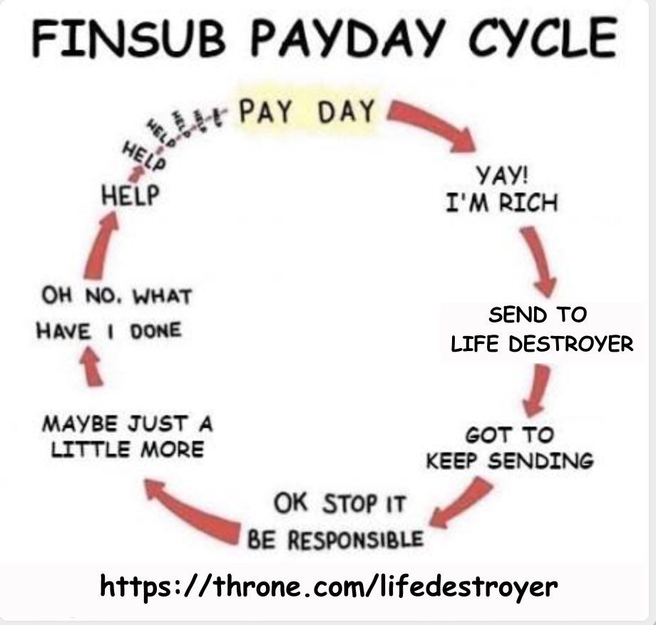 Send4LD's tweet photo. You’ll never escape the cycle😈 https://t.co/OB9DNGhPSQ