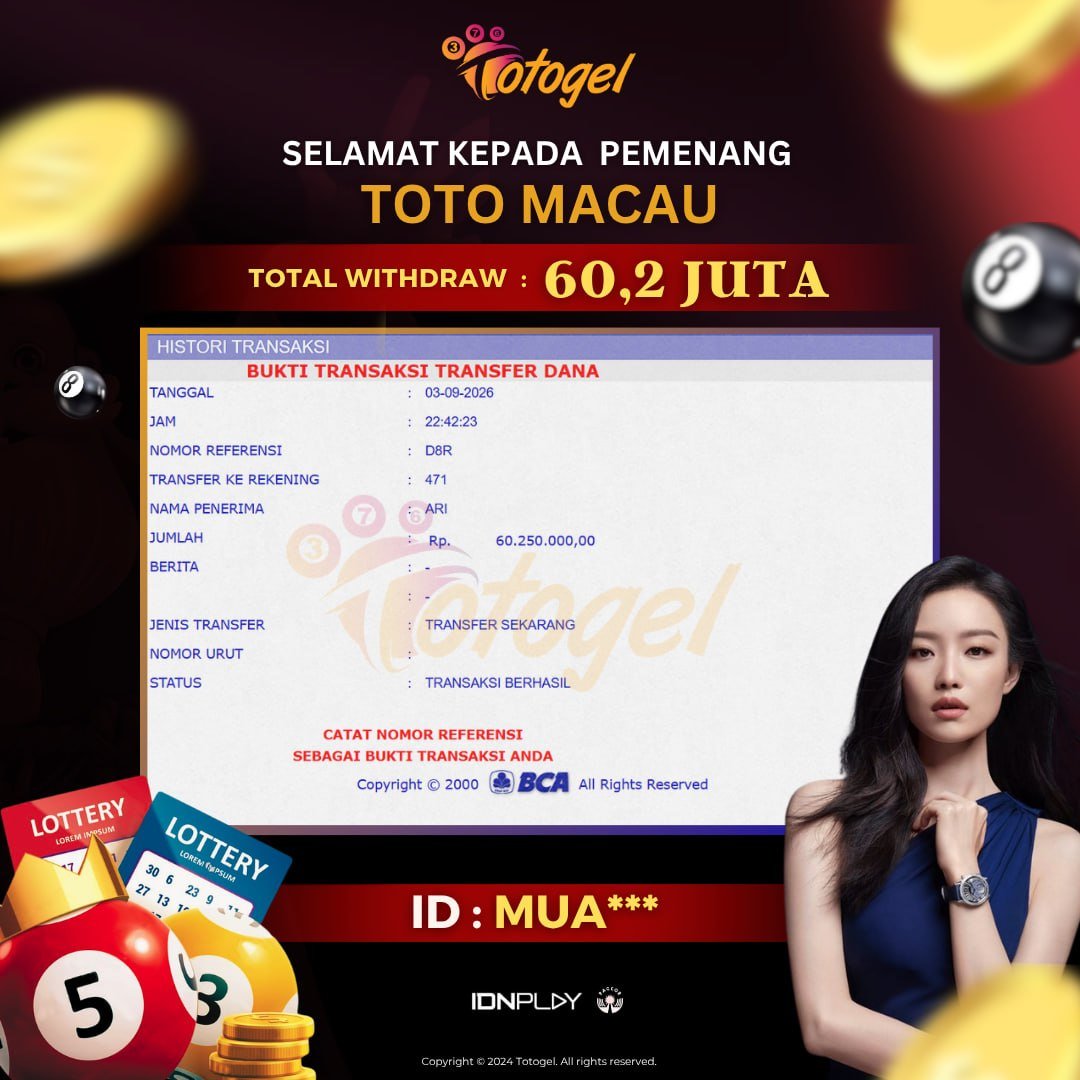 totogeloff's tweet photo. Jackpot 60.2 Juta dibayar LUNASS!
TOTOGEL ▶️ https://t.co/T3yZrePDOP

#BabyUdonFilm Hari Sabtu Kota Tua Selat Sunda C. 10 Tahun https://t.co/Oxlha04QOh