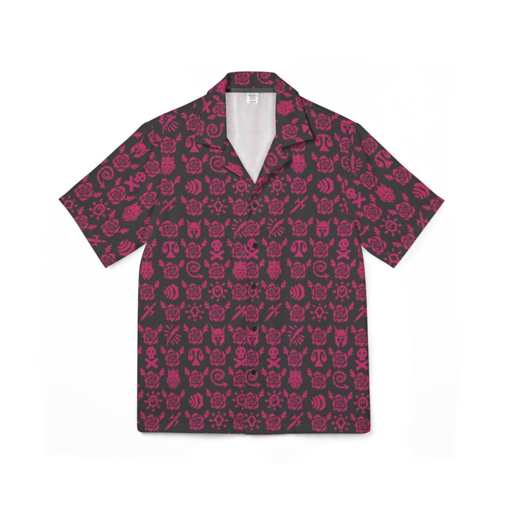 LimitBreakMerch's tweet photo. Mourning’s End, but tropical. 🌴⚔️

This all-over OSRS Hawaiian shirt turns iconic game symbols into a hand-drawn tribal pattern. Grind in style:
https://t.co/WlimWPVJSH

#OSRS #RuneScape https://t.co/5ZjyxFjSyu