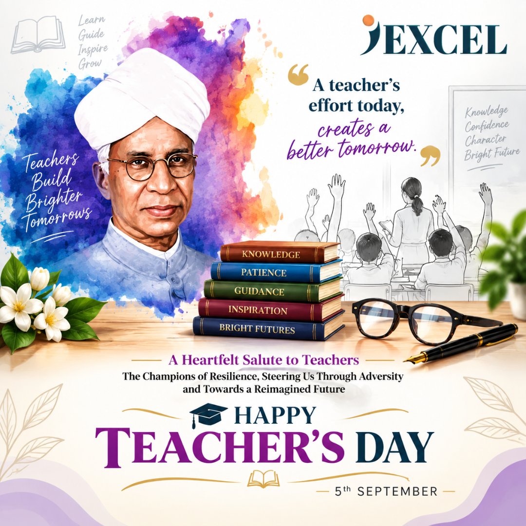 IexcelLearning's tweet photo. Happy Teacher’s Day

Thank you for shaping minds, inspiring dreams, and creating brighter futures. 🌟

#HappyTeachersDay #ThankYouTeachers #InspiringMinds https://t.co/KaKEqZFEvM