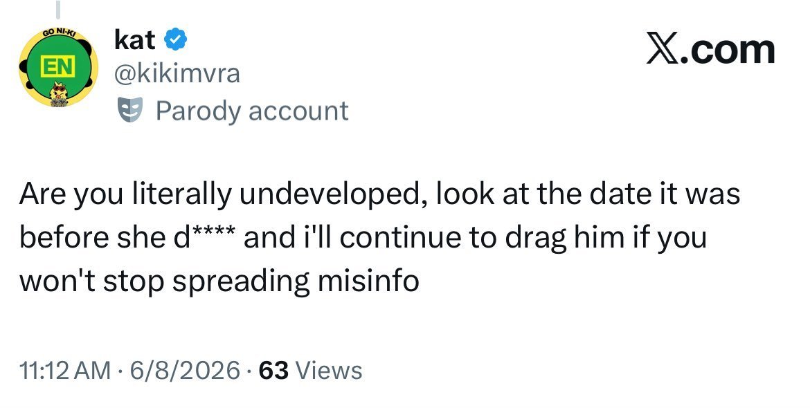 nuguenjin's tweet photo. You're not the right person to talk about morality when you're just like them, Kat. https://t.co/OJQUiq1VqN