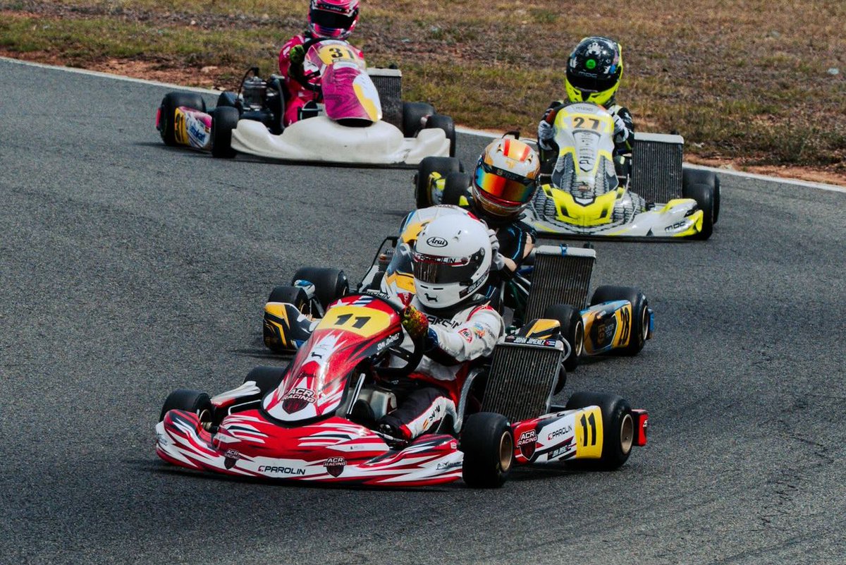 GerdaLutesoi's tweet photo. 2nd round of the CKCV Championship at Lucas Guerrero International Karting Circuit. Rain made practice difficult. P11 in qualifying, then P9 after gaining 6 places. A strong second heat saw us climb 12 spots to P3. A late incident ended our final, https://t.co/yO9tZBoL3x