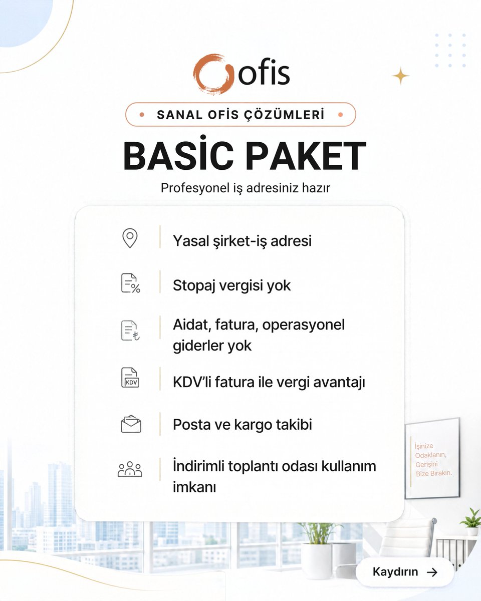 oofiscomtr's tweet photo. İşinizi büyütürken prestijli, profesyonel ve esnek bir sanal ofise mi ihtiyacınız var? 💼

#Oofis’in sunduğu 2 farklı paketle işinize en uygun çözümü seçin!

👉 Detaylı bilgi almak için bize ulaşın!  
📞 0850 309 75 01
🌐 https://t.co/ZVhBQ3Qh4L

#SanalOfis #Kocaeli #İzmit https://t.co/kddFVq8SUo