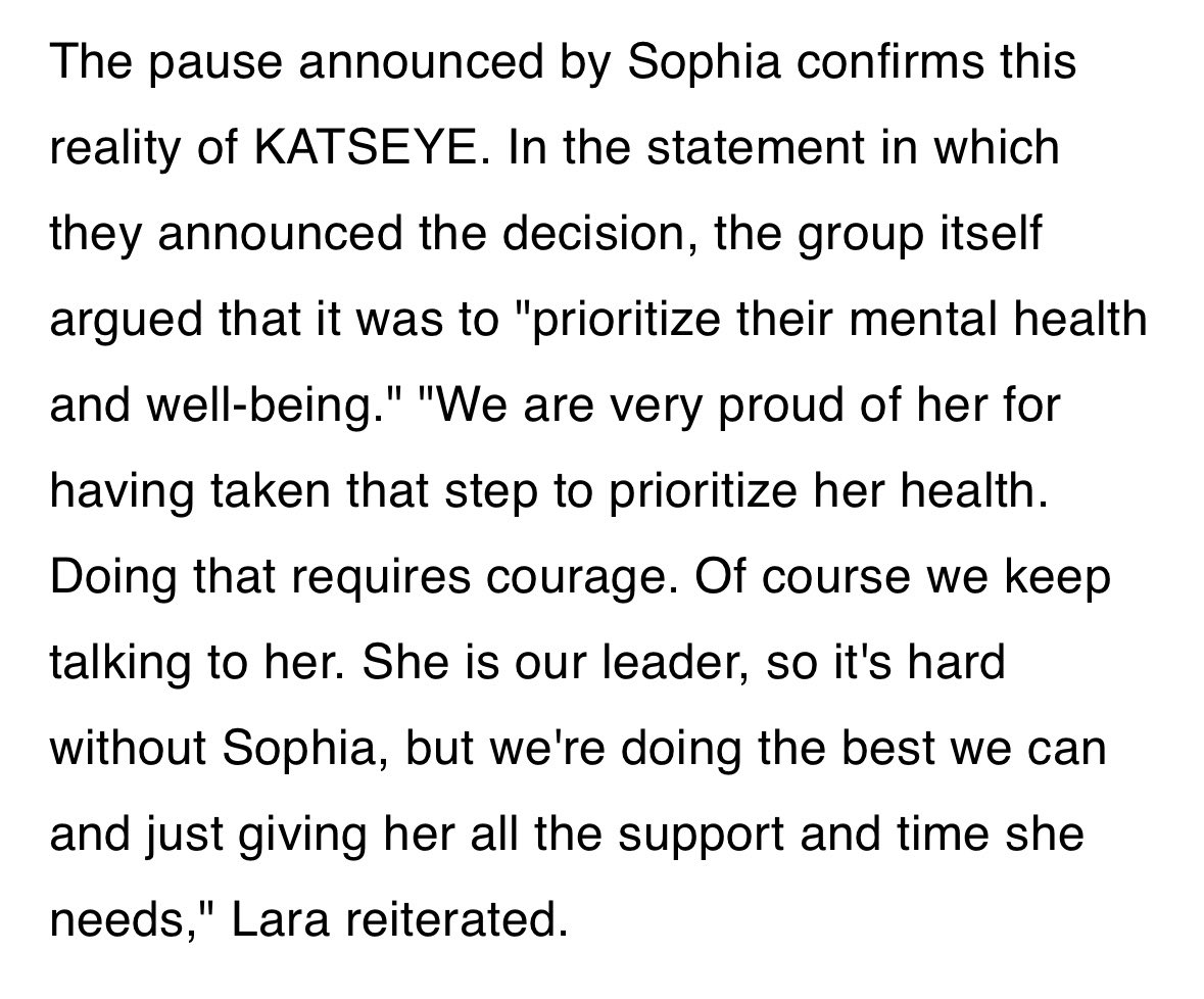 dailylaforteza's tweet photo. "She is our leader, so it's hard without Sophia, but we're doing the best we can and just giving her all the support and time she needs."  😭 https://t.co/DejyH2ShvB