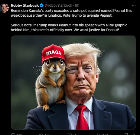 Ramirez12356M's tweet photo. @DaniMayakovski Cuando Peanut murió los magas te quieran vender que Trump eran pro animales cuando ese vejestorio tiene ideas retrogradas con el medio ambiente. https://t.co/T4IJQ2ZCGd