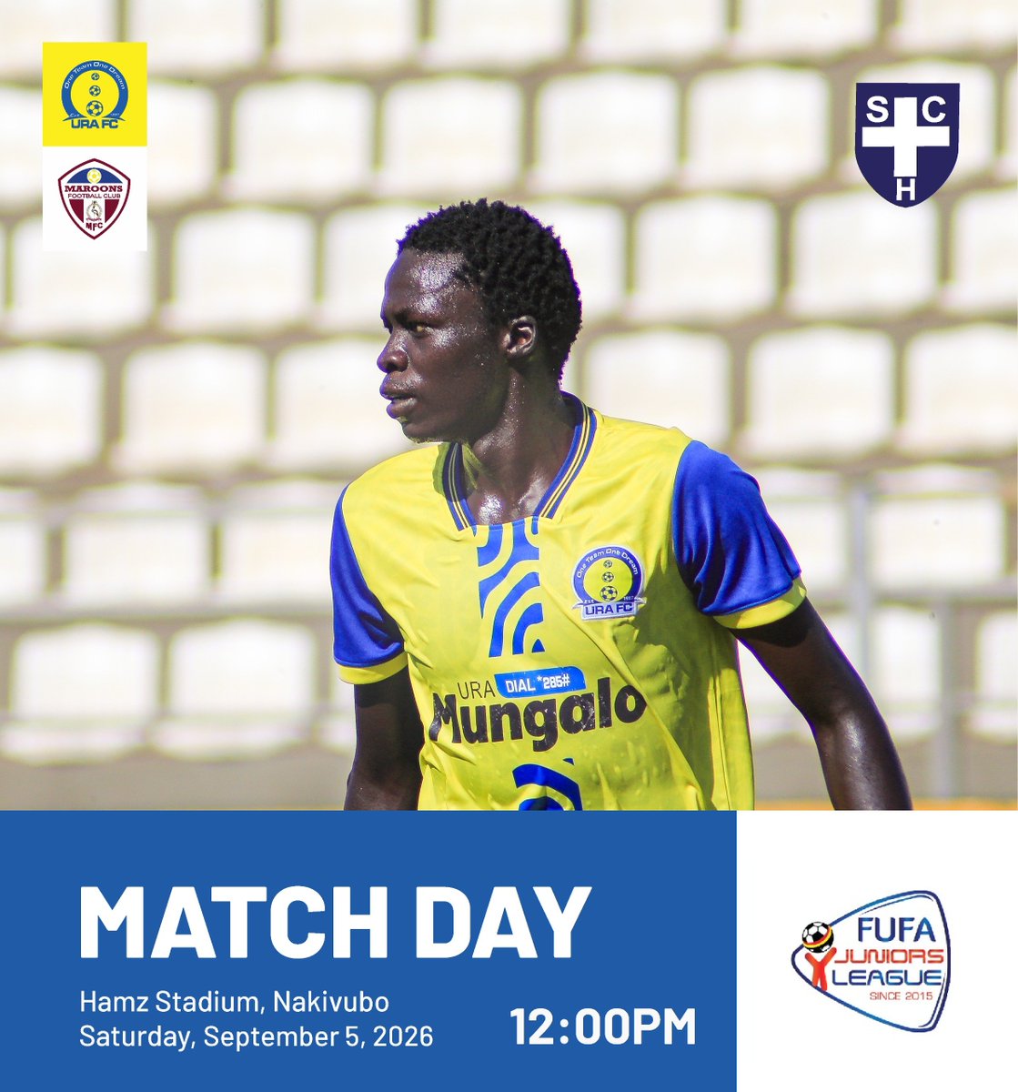URAFC_Official's tweet photo. #FJL: A home tie against Maroons FC JT at Mid day for the Junior Tax Collectors! Good Luck boys!
#URAFC | #URAFCJT | #OneTeamOneDream https://t.co/q4d5gU3qFP