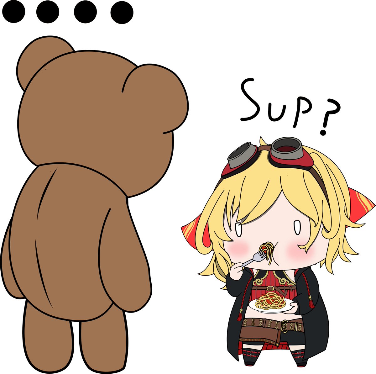 RiousKan's tweet photo. Yeah, I don't think those teddy bear can scare Kaela
Maybe triggered her tho
#inKaela https://t.co/ao1l2d4KHd