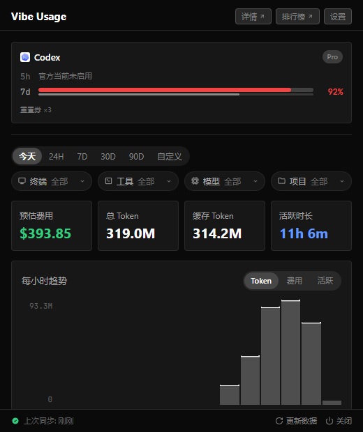 Applets_cn's tweet photo. @thsottiaux 早上开始用GPG-6之前剩37%，现在还剩8% https://t.co/G93dcG6fXl