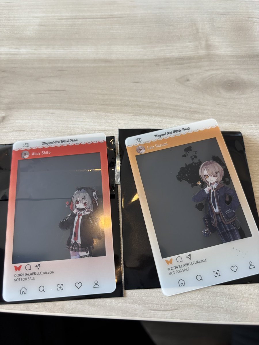 someone1622's tweet photo. 交換　魔法少女ノ魔女裁判　まのさば　ダイバーシティ

【譲】スタンプラリー特典クリアカード
(アリサ・レイア両方)

【求】同種シェリー

���リサ・レイアの両方お譲りします！
15時頃まで現地交換可
明日9/6異ノ祭での交換可
以降郵送による交換も検討
よろしくお願いします！ https://t.co/6j0QoZmxj3
