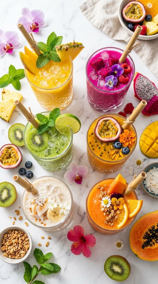 LinkXinhX's tweet photo. 🍹🌿 Một chút trái cây, một chút tươi mát cho ngày thêm rực rỡ. Mời bạn chọn một ly yêu thích nhé! 😋💐✨
#DoUong #NuocEp #SinhTo #TraiCay #MonNgon #FoodLovers #FreshDrinks https://t.co/kl9PRMt07W