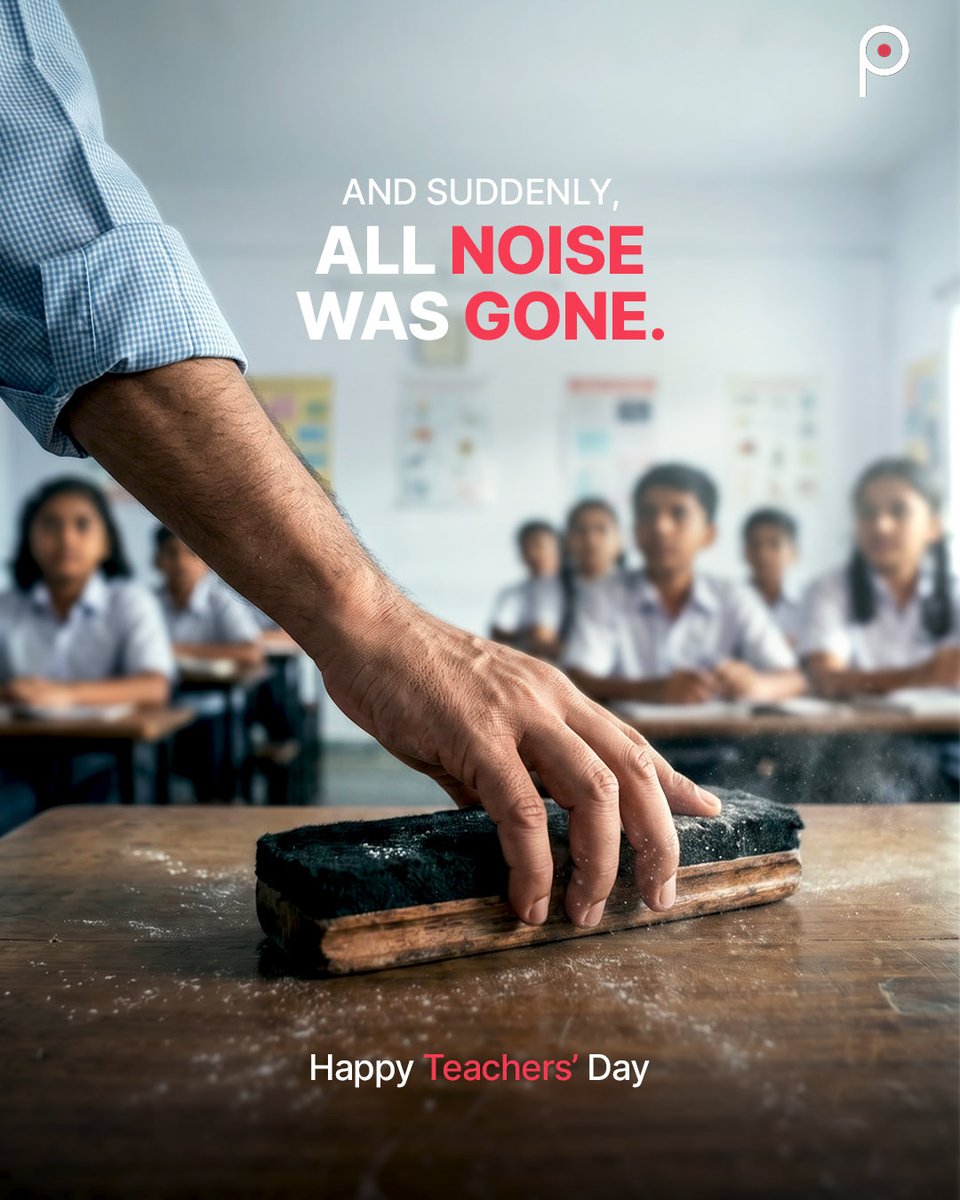 ProZone_In's tweet photo. Remember every teacher who made the room go “Shhhhh”

Happy Teachers’ Day

#Topical #Teachersday #Noise #Duster https://t.co/AFY3WHM1gD