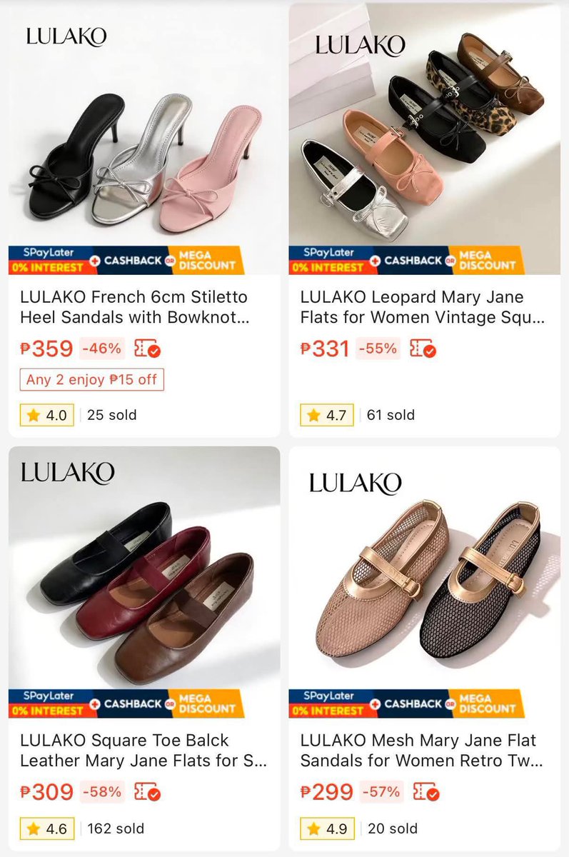 sev_styles's tweet photo. TEH, ITO NA YUNG FLAT SHOES NA KAHIT LAKAD KA NANG LAKAD, CUTE KA PA RIN 😭🥿🎀
Mukhang mahal, pero Shopee price lang?! 👀✨

Add to cart mo na bago mo pa pagsisihan. 🛒
Eto yung link: https://t.co/DQKeziotKP https://t.co/eh3Otf2wc8