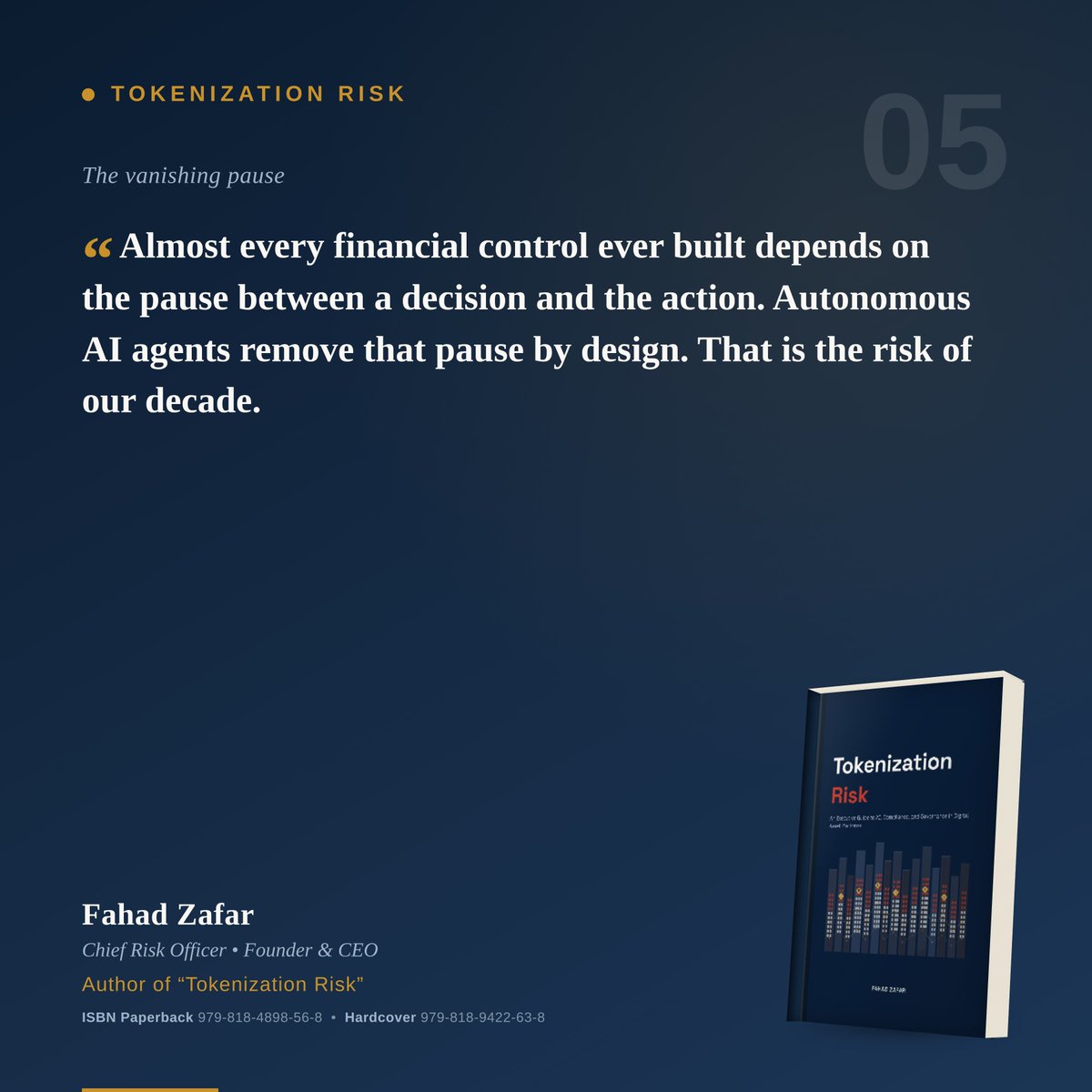 TokenizationRis's tweet photo. "Tokenization Risk"
An Executive Guide to AI, Compliance, and Governance in Digital Asset Platforms

https://t.co/vlG5jz9gNH…

#TokenizationRisk #Tokenization #Risk #AI #DigitalAssets #Blockchain #quote #quotesoftheday https://t.co/sPa5r9jhVu