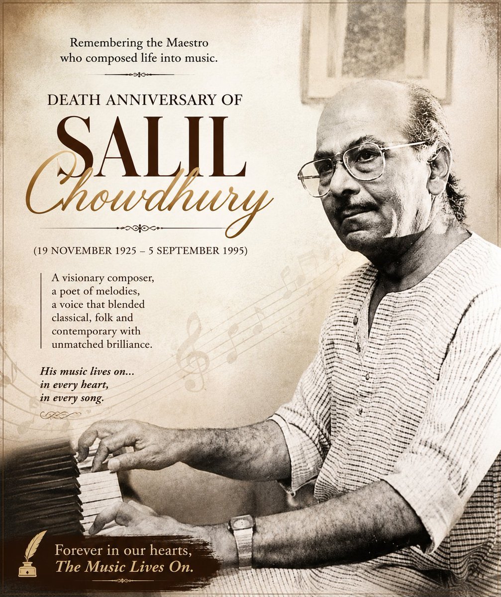 Riddhishree27's tweet photo. On the death anniversary of the legendary Salil Chowdhury ji, quote your favourite song composed by this musical maestro❤️ https://t.co/Pt4QzcggvB