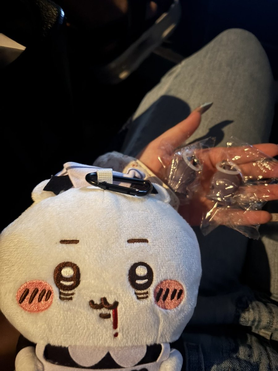 Vnhmb's tweet photo. ちいかわ映画見たけどどっちともフタバだった、、（ ;  ; ）11日にまた行くけど特典残ってるかな、、 https://t.co/wAJaHjryDp