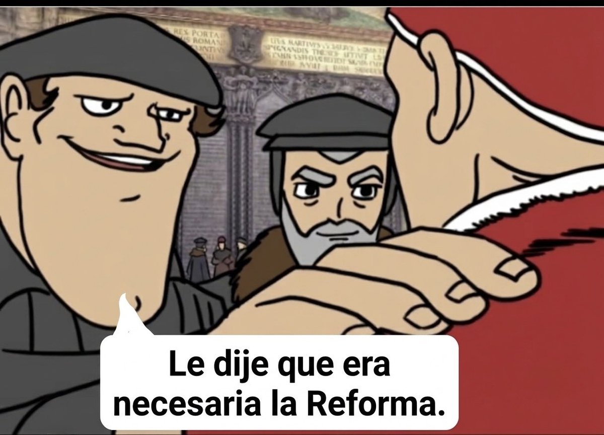 TeologiaD's tweet photo. Por lo visto, papista, te quedaste en la Edad Media, pero te voy a educar con los propios documentos de tu iglesia. En el Catecismo de la Iglesia Católica (CIC 819), citando los decretos del Vaticano II, la apóstata de Roma declara: “El Espíritu de Cristo se sirve de estas Iglesias y comunidades eclesiales como medios de salvación.” Abajo tiene la imagen con la información completa. Como puedes ver, papista, tu propia iglesia contradice tu exclusivismo medieval, reconoce que fuera de la estructura de la roma pagana hay salvación. 

Papista, pero la apostasía de tu iglesia va más lejos. Respecto a los judíos, quienes rechazan a Jesucristo, y ustedes les llaman “hermanos mayores”, en el CIC 847 (citando Lumen Gentium 16) afirma:

«Los que sin culpa suya no conocen el Evangelio de Cristo y su Iglesia, pero buscan a Dios con sincero corazón e intentan en su vida, con la ayuda de la gracia, hacer la voluntad de Dios, conocida a trav��s de lo que les dice su conciencia, pueden conseguir la salvación eterna.» (LG 16; cf DS 3866-3872).

Como puedes ver, papista, según tu iglesia apóstata hasta los judíos pueden salvarse, fuera de la estructura romana, y sin el único medio que Cristo estableció: la fe y el arrepentimiento en el Evangelio. 

Pero la apostasía sigue yendo más lejos. El 13 de septiembre de 2024, en Singapur, el papa Francisco declaró en un encuentro interreligioso: “Todas las religiones son un camino para llegar a Dios”, cuando claramente el Señor Jesucristo dice en Juan 14:6 que Él es el camino y nadie va al Padre sino por medio de Él. Además, el papa Francisco añadió: “...nosotros somos todos hijos de Dios”, lo cual contradice la Escritura, ya que en Juan 1:12 se enseña que a todos los que recibieron a Jesús por la fe se les dio la potestad de ser hechos hijos de Dios.

Claramente, papista, tu iglesia ha apostatado de la fe y aún no te has dado cuenta, porque enseñan que los judíos pueden salvarse sin el Evangelio, al igual que los paganos que adoran falsos dioses. Esto contradice el primer mandamiento, que dice:

Exodo 20:2 «Yo, Yahveh, soy tu Dios, que te he sacado del país de Egipto, de la casa de servidumbre.
Exodo 20:3 No habrá para ti otros dioses delante de mí.

Por todo esto, y ante la evidente degradación de la verdad bíblica en la Roma pagana y apóstata, ¡era y sigue siendo absolutamente necesaria la Reforma Protestante!

Recuerda, papista: lo que el cura de tu parroquia no te enseña, yo estoy aquí para enseñártelo a ti. 😉