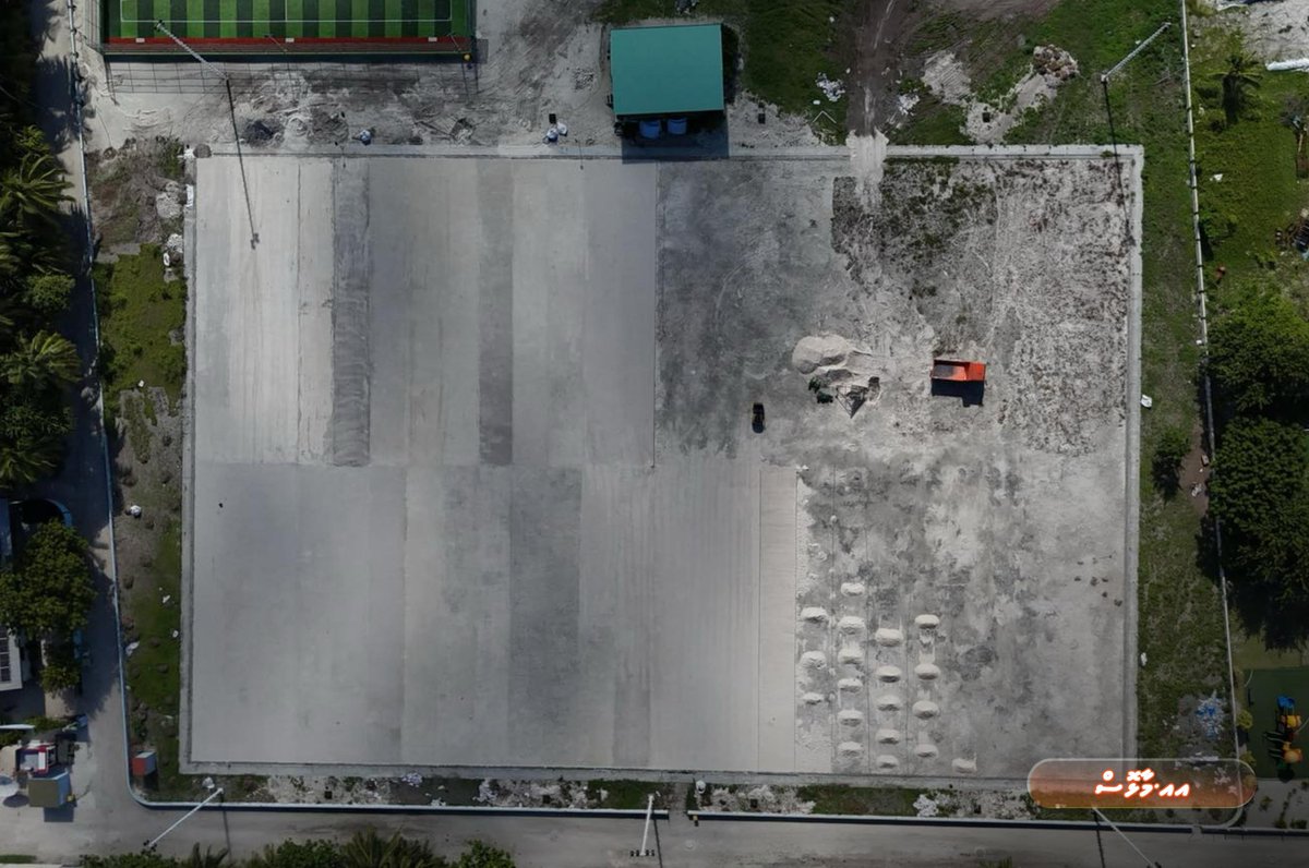 rdcmaldives's tweet photo. ޕަބްލިކް ސެކްޓަރ އިންވެސްޓްމަންޓް ޕްރޮގްރާމްގެ ދަށުން، އއ. މާޅޮހުގައި ތަރައްޤީކުރަމުންދާ ފުޓުބޯޅަ ދަނޑުގެ ސަބް-ބޭސް މަސައްކަތުގެ 65 އިންސައްތަ ވަނީ ނިމިފައި. 

#TeamRDC https://t.co/q3iRsQaPI4