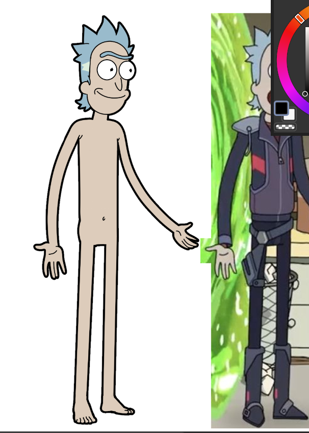 VilyaVlopick's tweet photo. i drew asexual rick prime as my vent art https://t.co/7e8egEMgrd