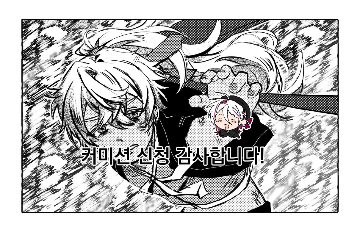 ChA_m__CM's tweet photo. 흑백 한 컷 타입 작업했습니다! 신청 감사합니다~🙇‍♀️ https://t.co/teEvO0xgxG