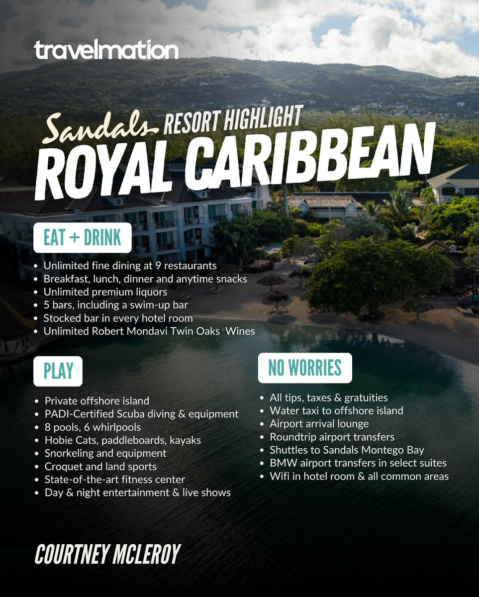 kavaco29's tweet photo. Dreaming of the Caribbean? Stay at Sandals Royal Caribbean this September in a Caribbean Balcony Room with a Tranquility Soaking Tub. All-inclusive luxury for under $2, 400 for two adults. Flights can be added. https://t.co/x9dfr8H7jF
