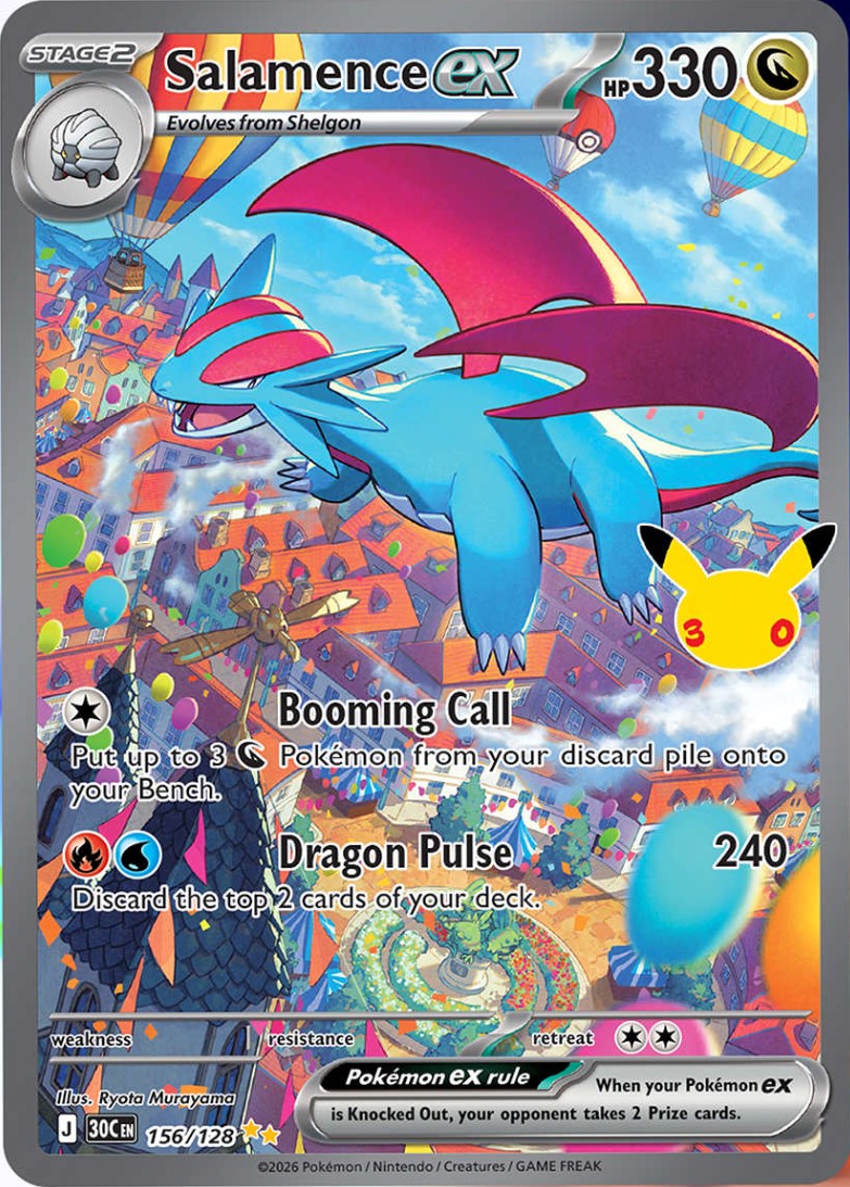 pokebeach's tweet photo. Moltres and Salamence ex from "30th Celebration" have also been revealed!

Check out this article on PokeBeach for all the details:

➡️ https://t.co/XPUqGa72Dh https://t.co/YPnZZ2HEcj