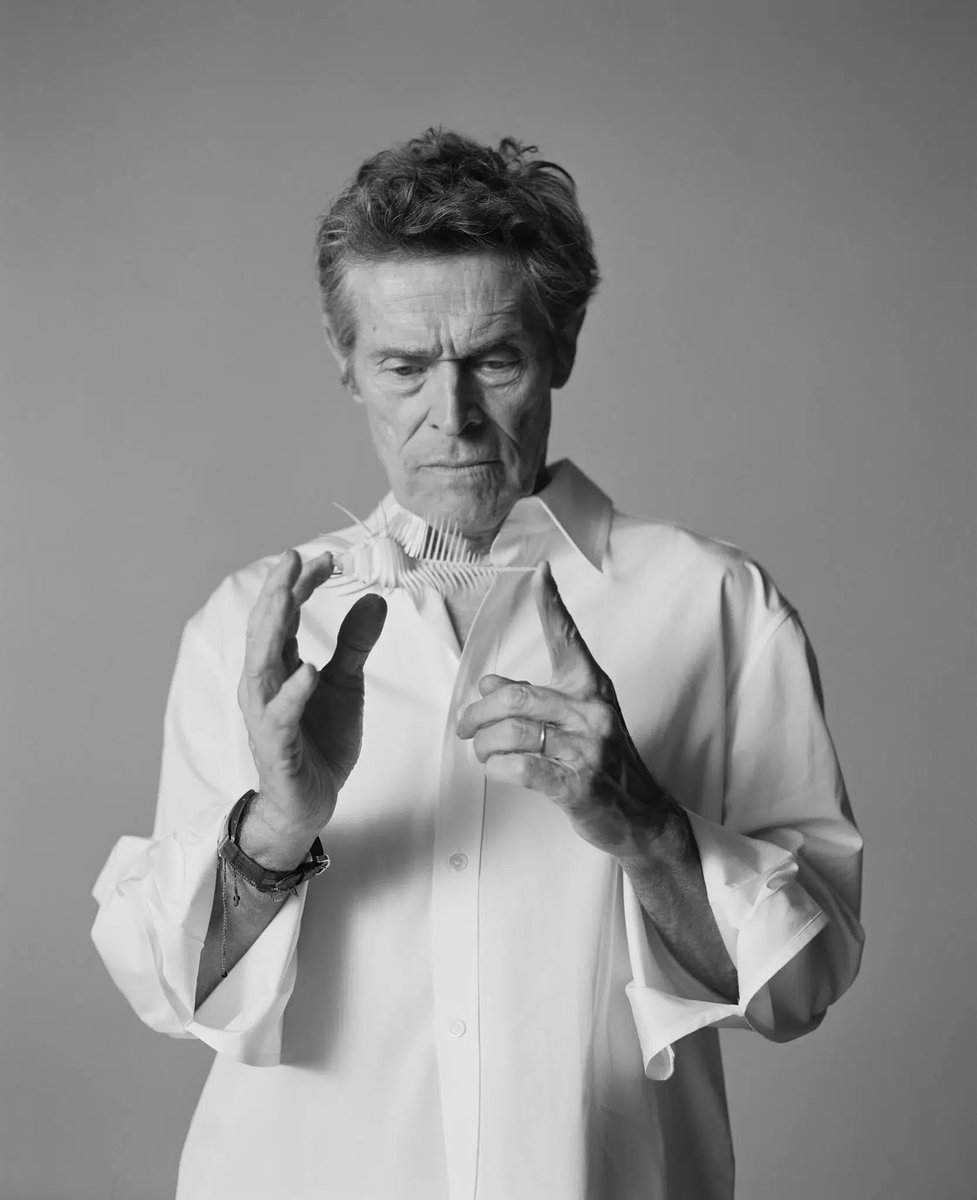 jacquemusx's tweet photo. The amazing Willem Dafoe by Daniel Sannwald for A Rabbit’s Foot 🖤 https://t.co/FJFVFrcWjV