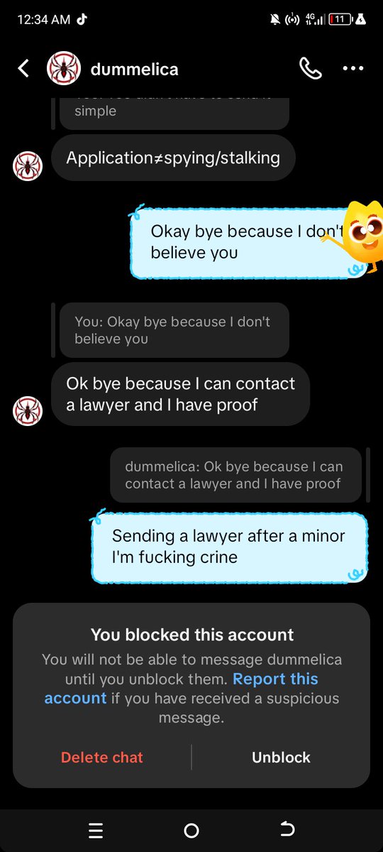 M1ssWat3rm4n's tweet photo. 17 year old man threatening to send a lawyer after a 14 year old girl https://t.co/i5MSzOKZzQ