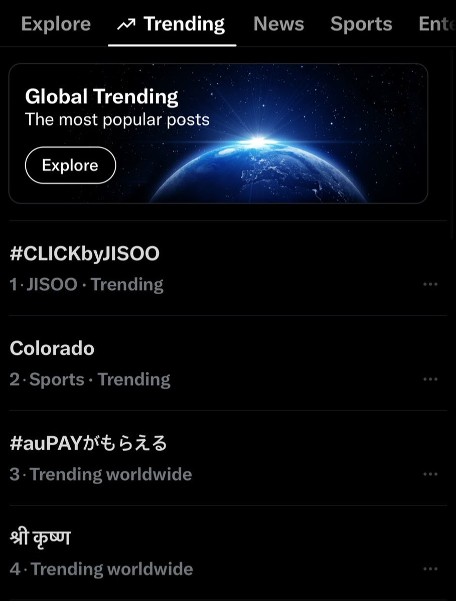 jisooschart's tweet photo. Jisoo was trending at #1 WORLDWIDE with #CLICKbyJISOO and in 37 countries on X/Twitter yesterday, following CLICK's release. https://t.co/RlW9Gq46AG