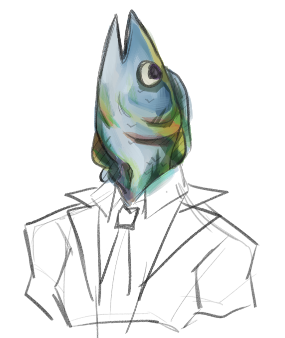 karasu19215821's tweet photo. drew erin as a little test to see how i could render in the future... quite a drastic shift from my usual style!

my tuna <3 https://t.co/Ebh3KdgSCI
