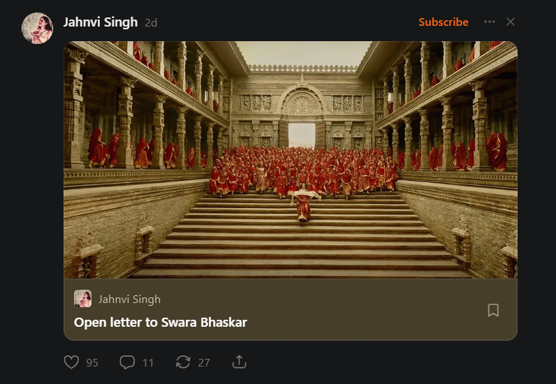 fleabagandlaila's tweet photo. substack mein bhi sanghi aa gaye oyeee😭😭😭 https://t.co/WDAei74Y0T