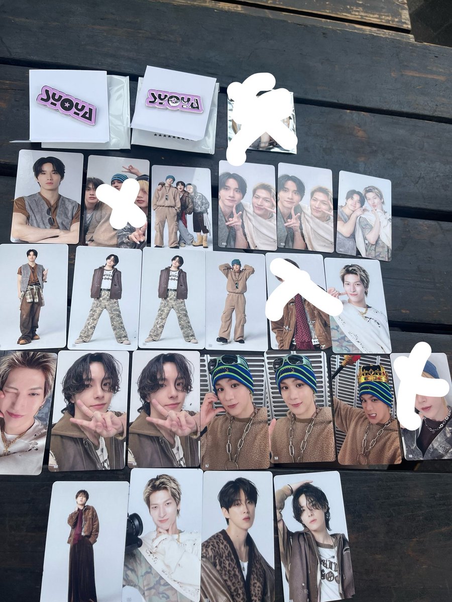 Yuumeeek1112's tweet photo. JO1 AUTUMN CAMPAIGN POPUP STORE 2026 ポップアップ 交換

【譲】
画像（佐藤、川西、金城、豆原、
河野、白岩、木全）

【求】
川尻（164.166.7000）＞與那城、ランダムピンバッチ

現在名古屋ポップアップ近辺におります！手渡しか郵送希望です！

#JO1交換 https://t.co/6DIiUpfEFL