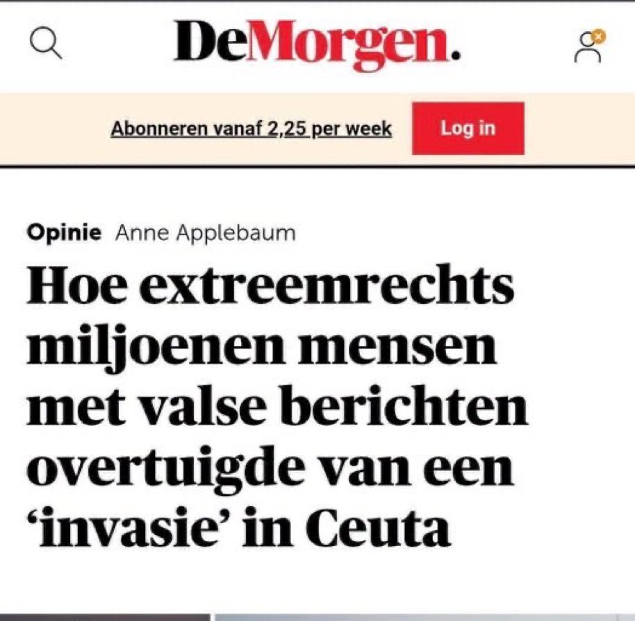LudwigBollaerts's tweet photo. En hoe @demorgen miljoenen mensen met valse berichten overtuigde dat alle Marokkaanse vluchtelingen dankzij het geweldige optreden van Spaans Premier Sanchez ´allemaal netjes terug naar huis´ waren gekeerd.
#hypocrieten https://t.co/vhVkF2tDe4