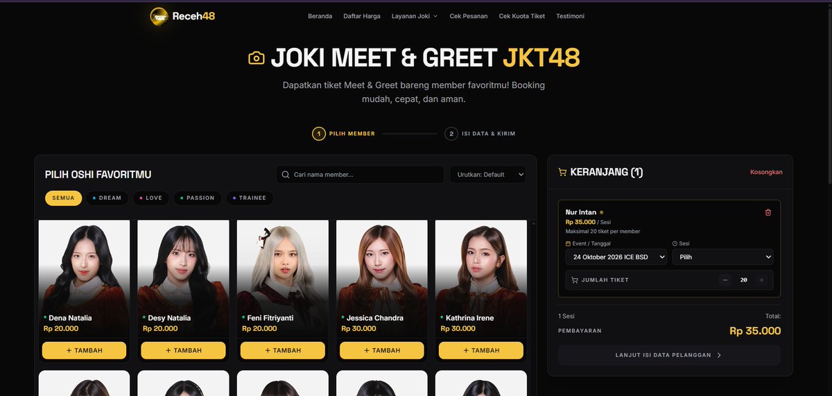 receh_48's tweet photo. HOT NEWS!!!

SLOT JOKI 2S &amp; MnG (24 Okt 2026 | ICE BSD) DIBUKA!

Takut kalah war ketemu oshi? Serahin ke kita.
• Tiket fix dapet, baru bayar 
• Testimoni bejibun &amp; terpercaya 
• Slot terbatas, Buruan!!!

Pricelist: https://t.co/BdSsfobaC1
Website: https://t.co/u511ZU2qZe https://t.co/xdyxJumTbb