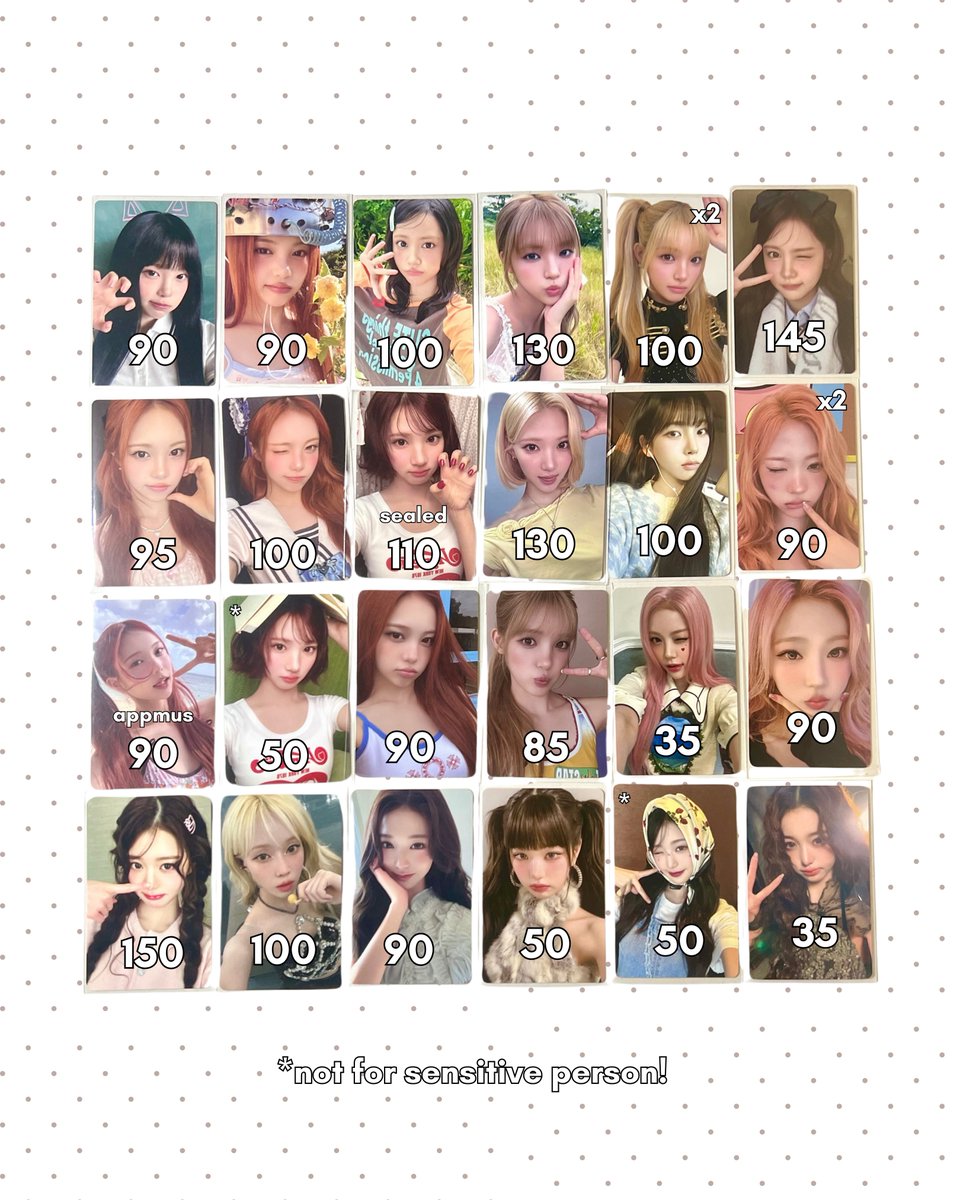 xofrich's tweet photo. ꒰ ⋆˙⟡ wts ` want to sell lfb 🛒 ⋆. ꒱

⌗ hearts2hearts aespa ive pc’s
⌗ ‼️take all only‼️
⌗ not for sensitive person!
⌗ no vidcon! so anggap aja ga semuanya mulus, aku udh sell under bgt jd tlg dimengerti 🫰🏻

*harga jgn dijadikan patokan!

📮 first pay first get
🏡 tng 🇮🇩 https://t.co/oEVlXgXH0s