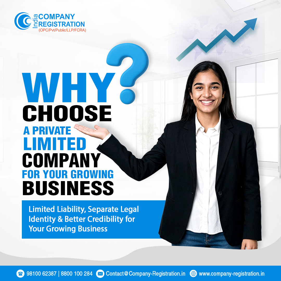 Company_India's tweet photo. Planning to grow and scale your business?
A Pvt. Ltd Company offers a separate #legal identity, limited liability and a structured framework for long-term business #growth
Choose the right structure and build your #business on a stronger foundation.
.
#CompanyRegistration https://t.co/7PB6pyL8Y6