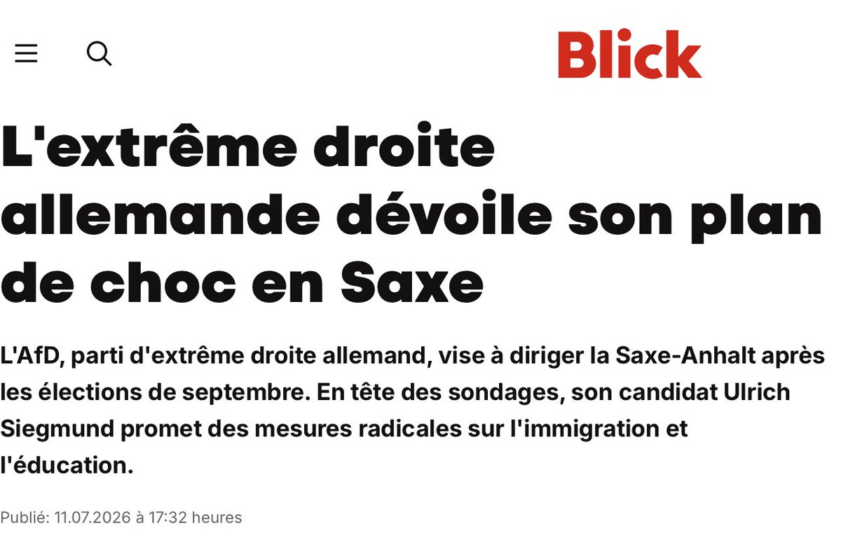 LaurentObertone's tweet photo. Les "mesures radicales" en question : virer les irréguliers, mettre au boulot les demandeurs d'asile, abolir l'écriture inclusive.
L'AFP et ses copistes sont sous le choc. https://t.co/0HwaKhaG0v