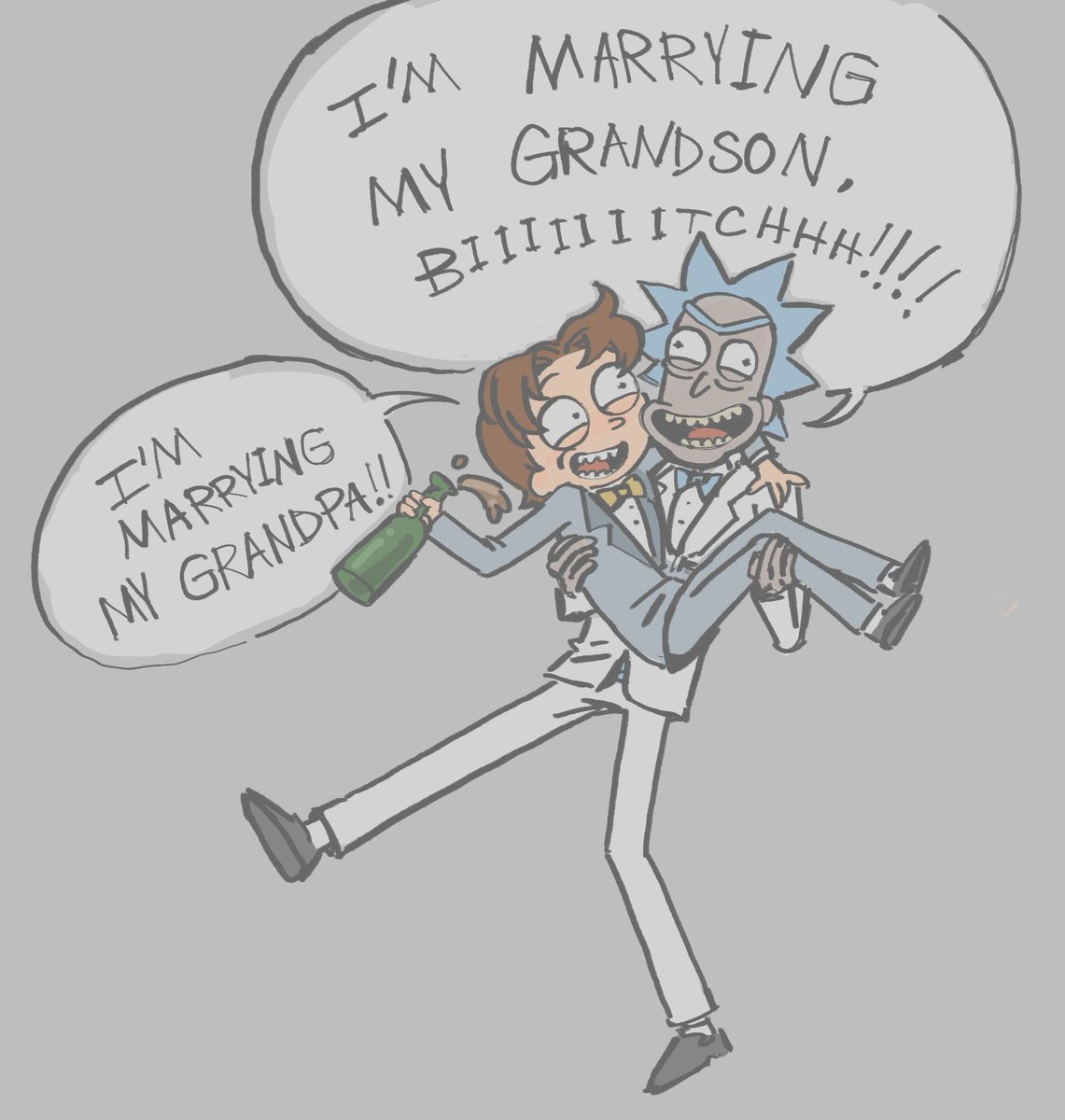 evilmoscato's tweet photo. Las Vegas eloping idk go my rickorty in wedding tuxes https://t.co/GcfDXVcni8