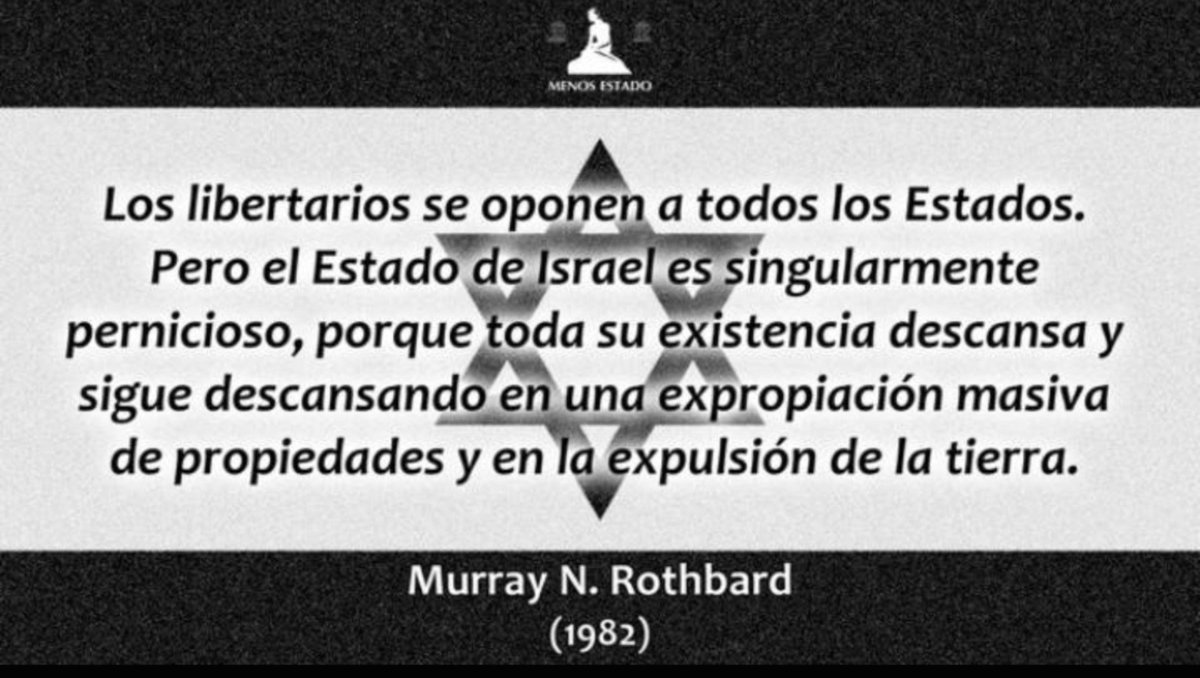 John_Blackie22's tweet photo. Profesor Rothbard, tiene la palabra...

Odiamos a todos, pero Israel es especialmente malo. ¿Tenemos un sesgo? Sí. Y no tiene absolutamente nada de malo. https://t.co/jsSUTkCZew