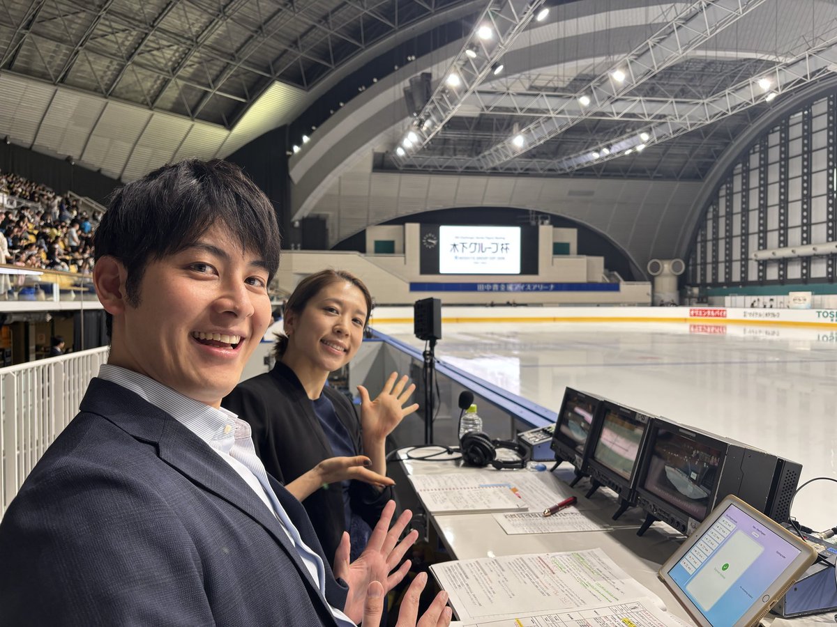 figureskate5ch's tweet photo. 📺チャレンジャーシリーズ日本大会

🌟アイスダンス リズムダンス解説は
‘18平昌五輪代表 #村元哉中 さん
実況は草薙和輝アナウンサーです🗣️

CSテレ朝チャンネル2で午後2時〜
ペアショート・リズムダンス・男子フリー引き続き「生中継」でお届け‼︎⛸✨

皆さんで応援しましょう📣
#テレ朝フィギュア https://t.co/u1Lz0mKWLs