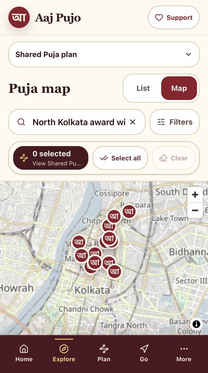 SrijibBose's tweet photo. If you are planning to visit Kolkata this Durga Puja for pandal hopping

I made https://t.co/2qyaBBCP9M 

• Completely free
• All pandals in one place
• North/South Kolkata day-wise routes
• Metro & bus details
• Nearby restaurants
• Directions + easy Pujo planning

Basically, everything you need for pandal hopping in Kolkata.

https://t.co/2qyaBBCP9M

#DurgaPuja2026