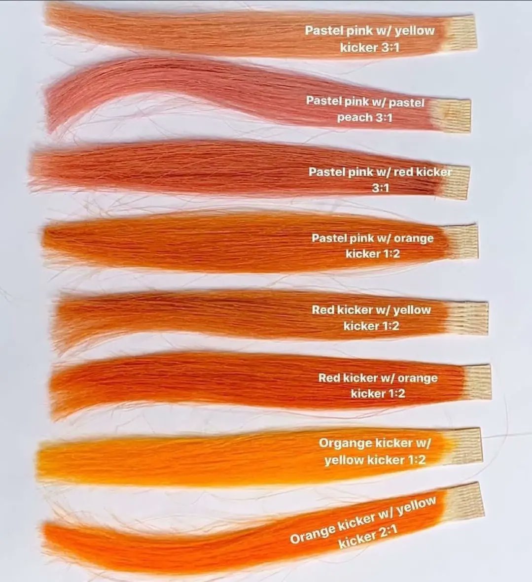JeffryMoisvu's tweet photo. Orange you glad to see these? Glad I did. These orange and peach creations by @cj_colors are perfect for all-over color or bold accents. Back on my orange/peach hair vibe, and these @redken formulas came in clutch. https://t.co/xT20izfcjF