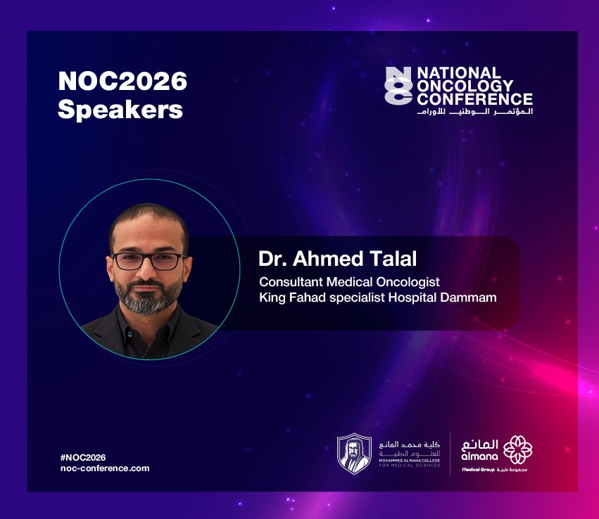 nocconference's tweet photo. Dr. Ahmed Talal joins the National Oncology Conference 2026, bringing his expertise and insights to this year’s scientific program.

Registration: https://t.co/xYm96o6Yjx https://t.co/yZmFJliqau