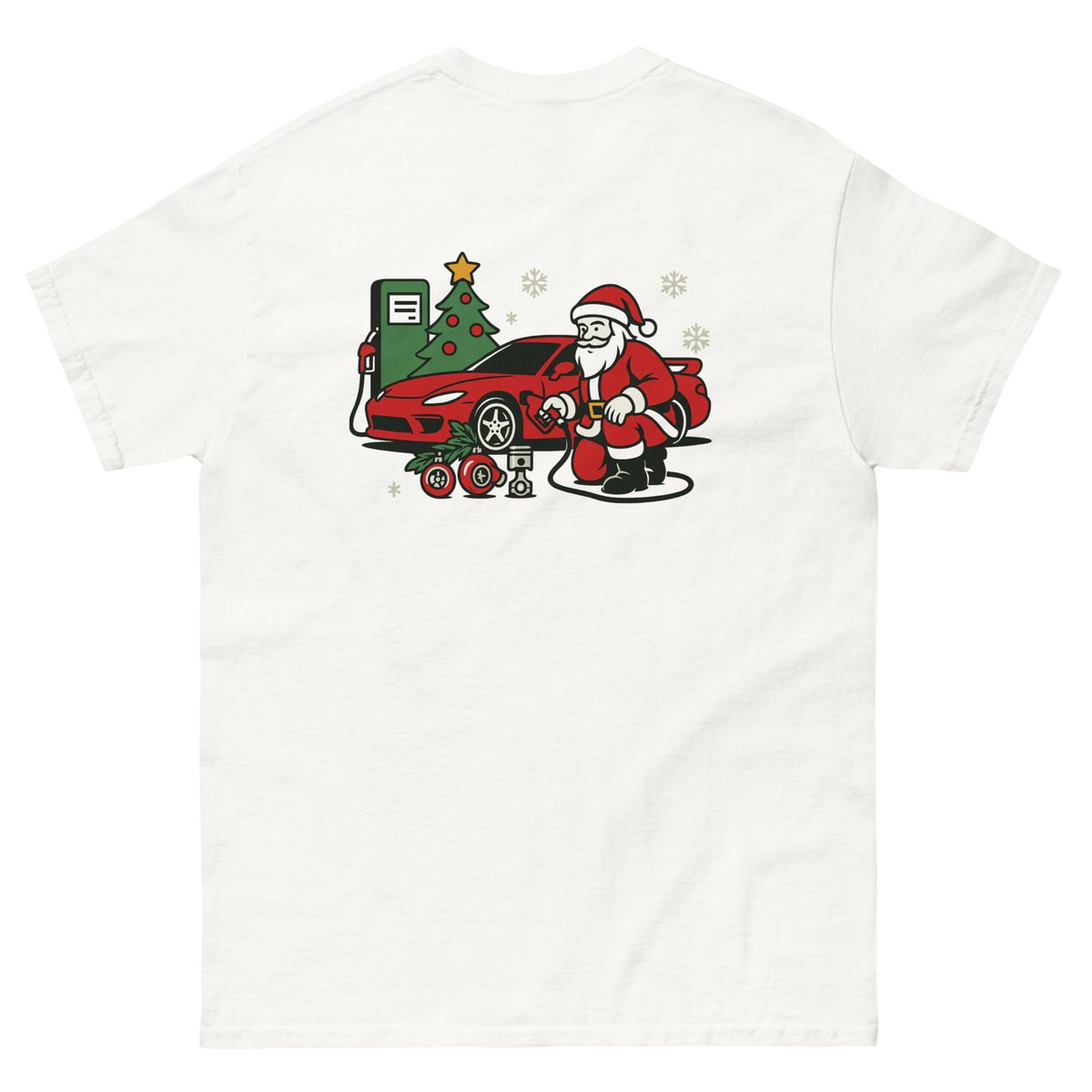 LucyphLucy's tweet photo. NEW 6 SPEED COLLECTIVE CHRISTMAS DROP! Limited tees &amp; sweaters for car people only. Driftmas Tree, Santa’s Boosted Sleigh, and Santa’s Pit Stop designs. Perfect for meets, parties, and gifts. Limited drop—when they’re gone, they’re gone. https://t.co/CwjSZR0nb7