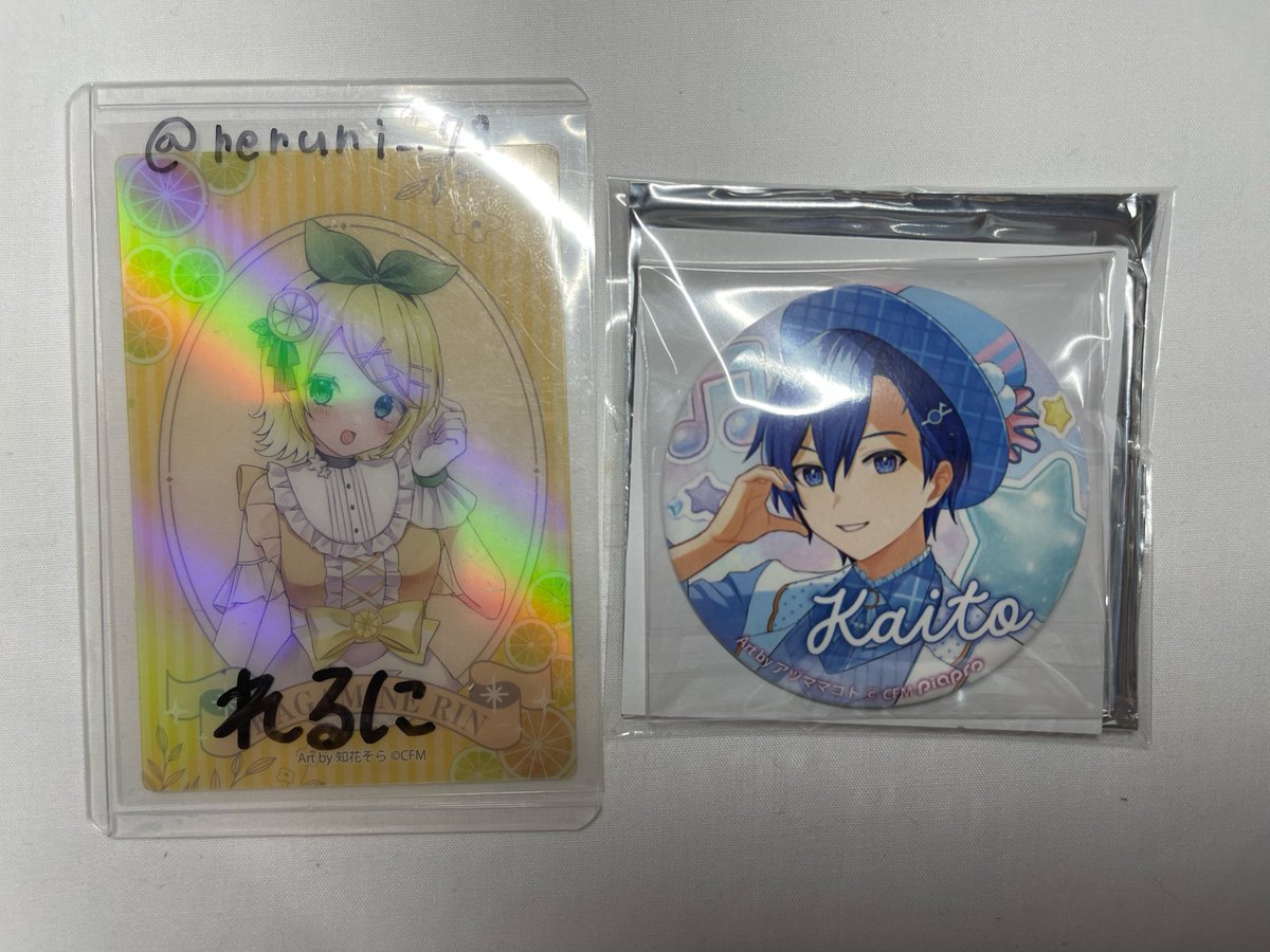 reruni_78's tweet photo. 【 交換 譲渡 】
ピアプロ　マジカルミライ マジミラ 2026 CRECO ヒューネット　推し活 アイドル

譲　KAITO

求　初音ミク

郵送交換にて、お気軽にお声掛けください！ https://t.co/11bK2s9kcl