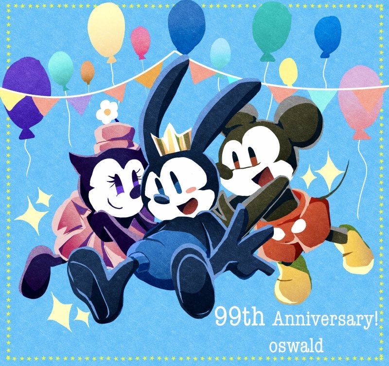 RvMXf2YPozQlulx's tweet photo. 99周年おめでとう〜🎉🎉
#オズワルドスクリーンデビュー
#oswaldtheluckyrabbit https://t.co/ZiU2ojn2UG