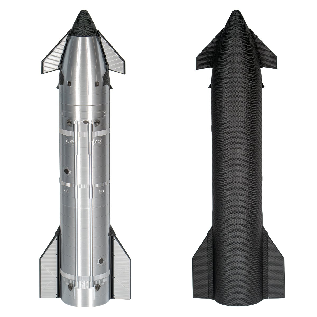 SpaceLabEarth's tweet photo. Starship V3、新しいバージョンができました。
1/100スケール、高さ約52cm!

Raptor 3エンジン、燃料補給ポート、Starlinkアンテナ、可動フラップまで入れています。
日本で私が1点ずつ手作りしています。
いまは公式ストアのみ。Amazonではまだ扱えません。
リンクは下にあります。

https://t.co/7R0sptCngp