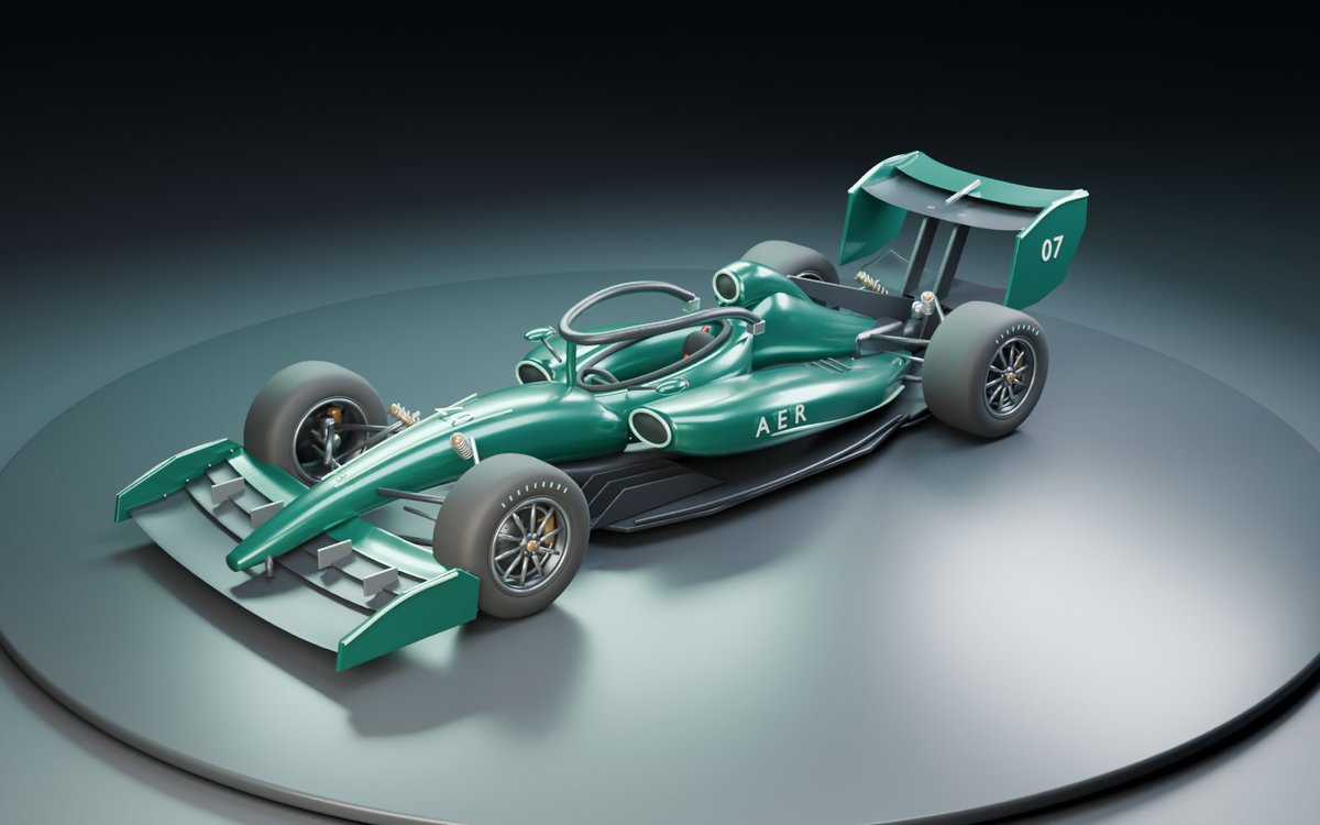 Formel-1-Auto in Blender