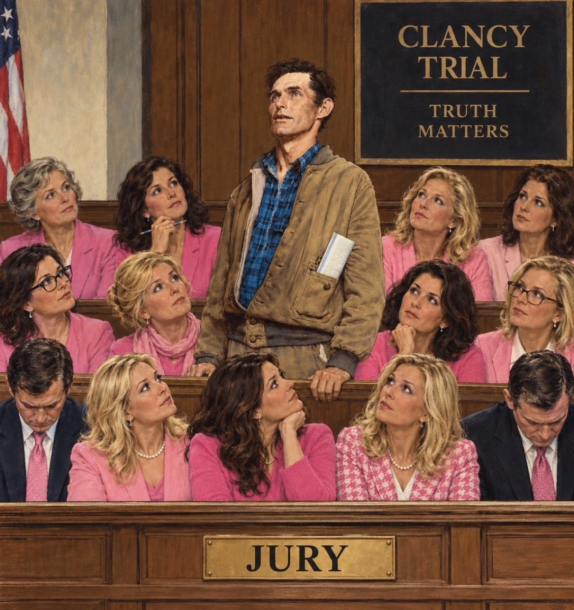 Rich_Cooper's tweet photo. Whoever this man is, he is a legend.

Everyone else on the jury was retarded, and should be locked up with Clancy. https://t.co/YZmBHSH91r
