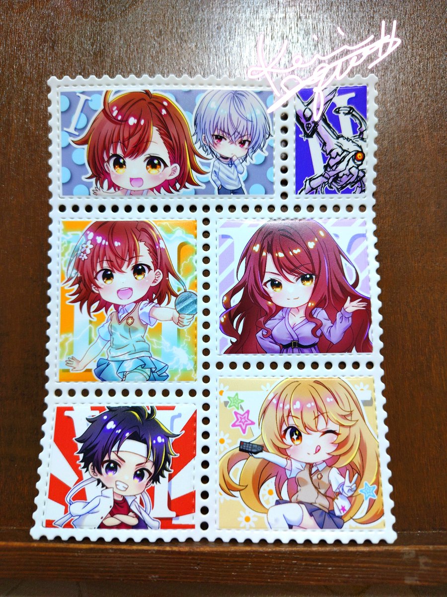 hikkuma_takaran's tweet photo. 完成品見ると可愛いよねって事で、同人祭で出す新作シールです_(┐「ε:)_♡
流行りの切手型にしました！
前回は、50部完売！って事で、今年は余るかもだけど、ポストカード(2枚目のkeep outなし)と当たりには原画のセットで50部ご用意しております！💪( ᐛ 💪) https://t.co/PKWrNFugw7