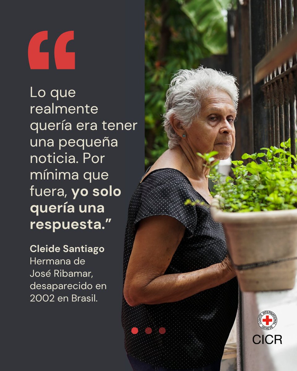 CICR_es's tweet photo. 📍 Brasil | Cleide busca a su hermano Ribamar, quien desapareció en 2002, a los 42 años. Más de dos décadas después, sigue esperando respuestas sobre lo que ocurrió.

Como ella, miles de familias en Brasil viven con la incertidumbre de no saber qué pasó con sus seres queridos. https://t.co/PtuQ2vnbtK